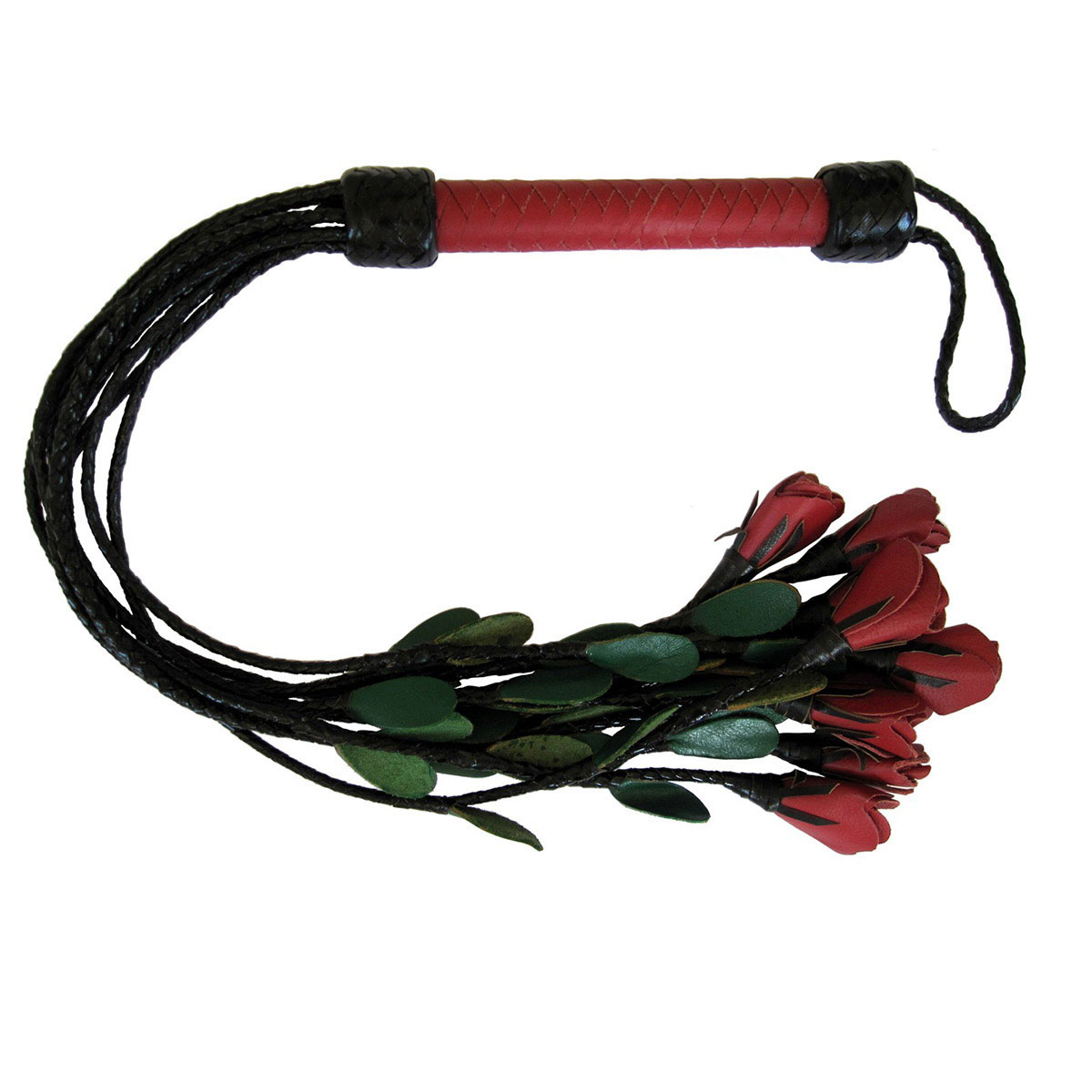 Ruff Doggie Styles Roses Flogger Red - SutraVibes.