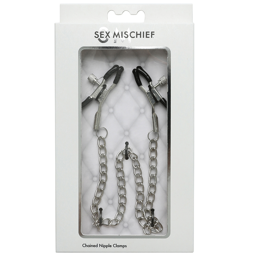 Sportsheets/Sex & Mischief S&M Chained Nipple Clamps - SutraVibes