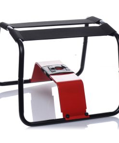 Bangin Bench Extreme stool with removable red platform and toy harness